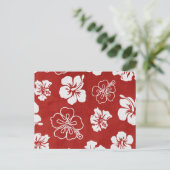 Hibiskus Postkarte (Stehend Vorderseite)
