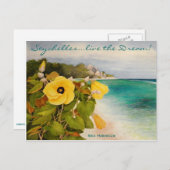 Hibiskus Postkarte (Vorne/Hinten)