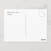 Hibiskus-Postkarte Postkarte (Rückseite)