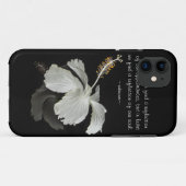 Hibiskus Reflektion mit Zitat Droid RAZR Fall Case-Mate iPhone Hülle (Rückseite (Horizontal))