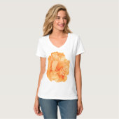 Hibiskus Rosa Doppelgelb T-Shirt (Vorderseite Vollansicht)