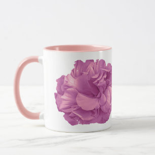 Hibiskus Rosa Doppelversteinert Lila Tasse