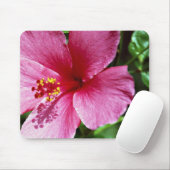 Hibiskus, Rosa Mousepad (Mit Mouse)