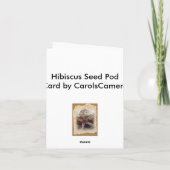 Hibiskus-Saatkarte Pod #1 Karte (Rückseite)