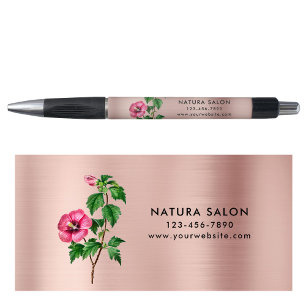 Hibiskus Salon Business Werbeaktion Rose Gold Kugelschreiber