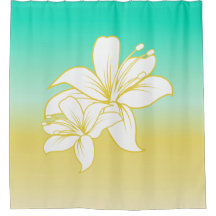 Hibiskus Sand und Meeresfarbe Ombre