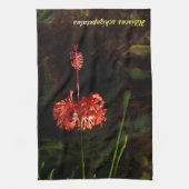 Hibiskus schizopetalus - japanische Laterne Geschirrtuch (Vertikal)