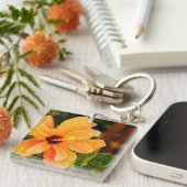 Hibiskus Schlüsselanhänger (Vorderseite rechts)