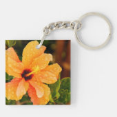 Hibiskus Schlüsselanhänger (Rückseite)