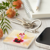 Hibiskus Schlüsselanhänger (Vorderseite rechts)