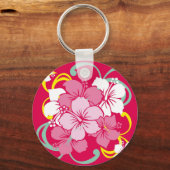 Hibiskus Schlüsselanhänger (Vorderseite)