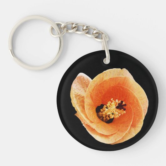 Hibiskus Schlüsselanhänger (Vorderseite)