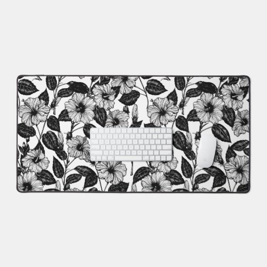 Hibiskus Schreibtischunterlage (Tastatur & Maus)