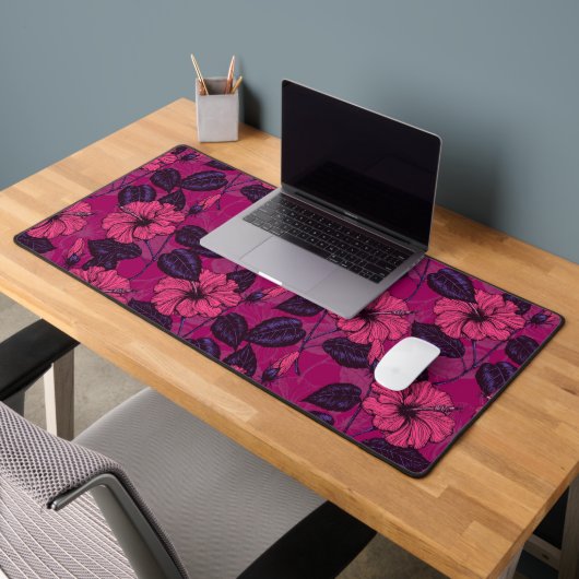 Hibiskus Schreibtischunterlage (Büro 2)