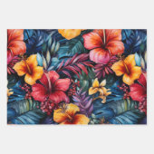 Hibiskus Serenade: Tropische Blätter (Vorderseite 3)