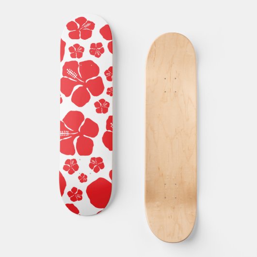 Hibiskus Skateboard (Vorderseite)