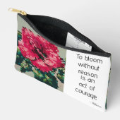 Hibiskus Soft Pastell Floral Pixel Art Zubehörtasche (Offen)