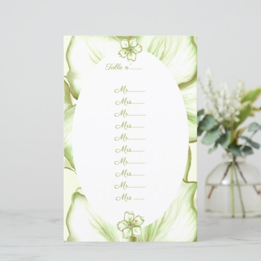 Hibiskus & Spitzen WHITE (Stehend Vorderseite)