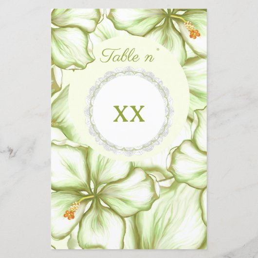 Hibiskus & Spitzen WHITE (Rückseite)