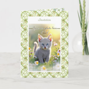 Hibiskus & Spitzen WHITE Einladung