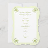 Hibiskus & Spitzen WHITE Einladung (Rückseite)