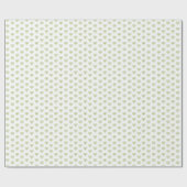 Hibiskus & Spitzen WHITE Geschenkpapier (Flach)