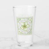 Hibiskus & Spitzen WHITE Glas (Rückseite)