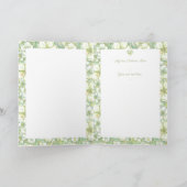 Hibiskus & Spitzen WHITE Karte (Innenseite)