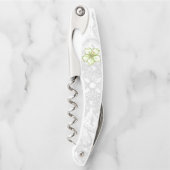 Hibiskus & Spitzen WHITE Kellnermesser (Vorderseite)