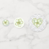 Hibiskus & Spitzen WHITE Konfetti (Vorderseiten)