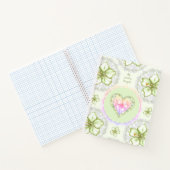 Hibiskus & Spitzen WHITE Notizblock (Innenseite)