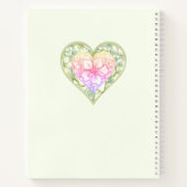 Hibiskus & Spitzen WHITE Notizblock (Rückseite)