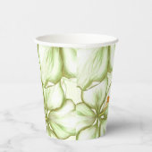 Hibiskus & Spitzen WHITE Pappbecher (Rechts)