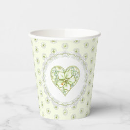 Hibiskus & Spitzen WHITE Pappbecher