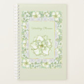 Hibiskus & Spitzen WHITE Planer (Vorderseite)