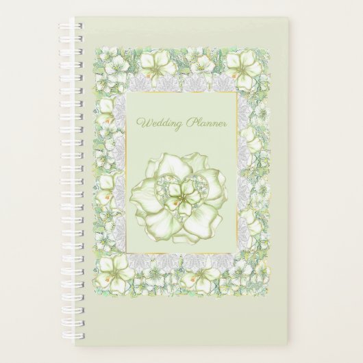 Hibiskus & Spitzen WHITE Planer (Vorderseite)