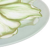 Hibiskus & Spitzen WHITE Schneidebrett (Ecke)