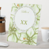 Hibiskus & Spitzen WHITE Sockelschild (In Situ)