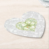 Hibiskus & Spitzen WHITE Untersetzer (angewinkelt)