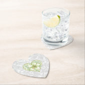 Hibiskus & Spitzen WHITE Untersetzer (Vor Ort)