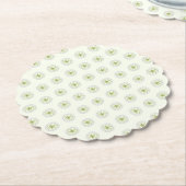 Hibiskus & Spitzen WHITE Untersetzer (angewinkelt)