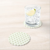 Hibiskus & Spitzen WHITE Untersetzer (Vor Ort)