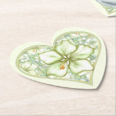 Hibiskus & Spitzen WHITE Untersetzer (angewinkelt)