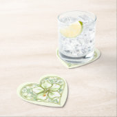 Hibiskus & Spitzen WHITE Untersetzer (Vor Ort)