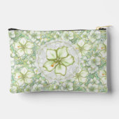 Hibiskus & Spitzen WHITE Zubehörtasche (Rückseite)