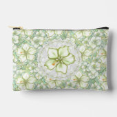 Hibiskus & Spitzen WHITE Zubehörtasche (Vorderseite)