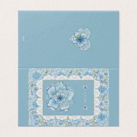 Hibiskus & Spitzenschuppen (Außenseite Aufgefaltet)