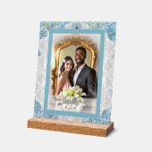 Hibiskus & Spitzenschuppen Acrylschild (Winkel)