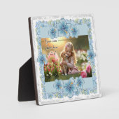 Hibiskus & Spitzenschuppen Fotoplatte (Vorderseite)