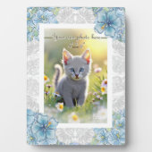 Hibiskus & Spitzenschuppen Fotoplatte (Vorderseite)